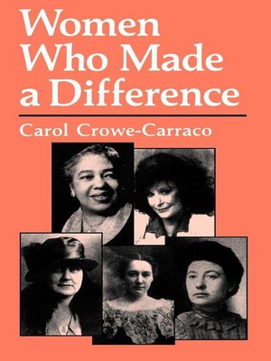 cover image of Women Who Made a Difference
